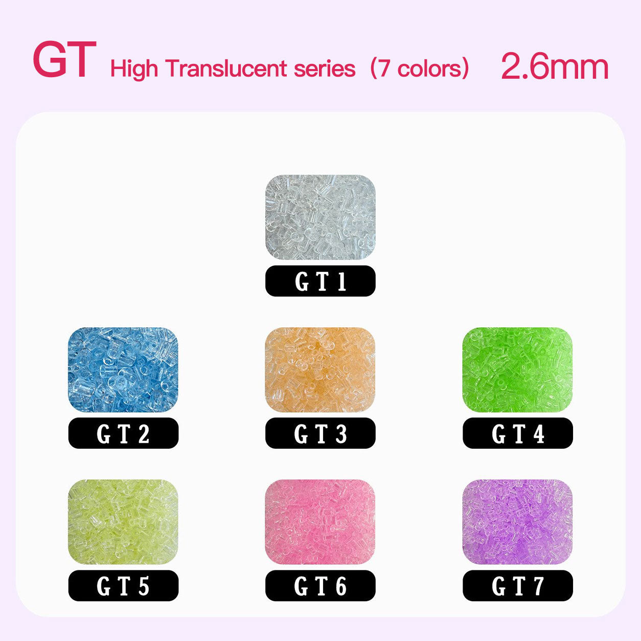 GT Series： High-Transparency Colors