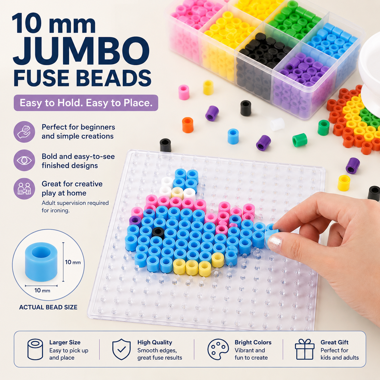 10 mm Jumbo Fuse Bead Set