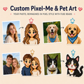 Custom Pixel-Me & Pet Art