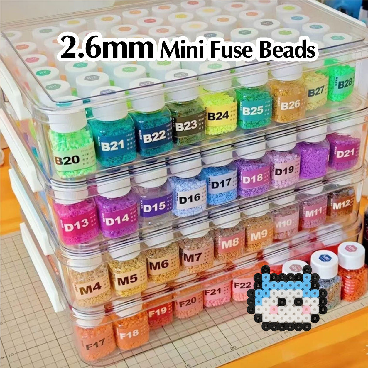2.6 mm Mini Fuse Bead Set（24～221color）