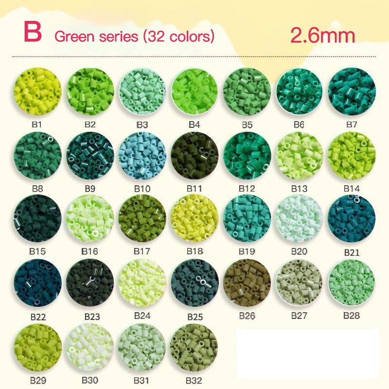 0.1in/2.6mm Plastic Fuse beads set（1000pcs/bottle）