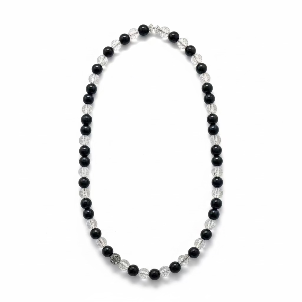 Glass bead necklace