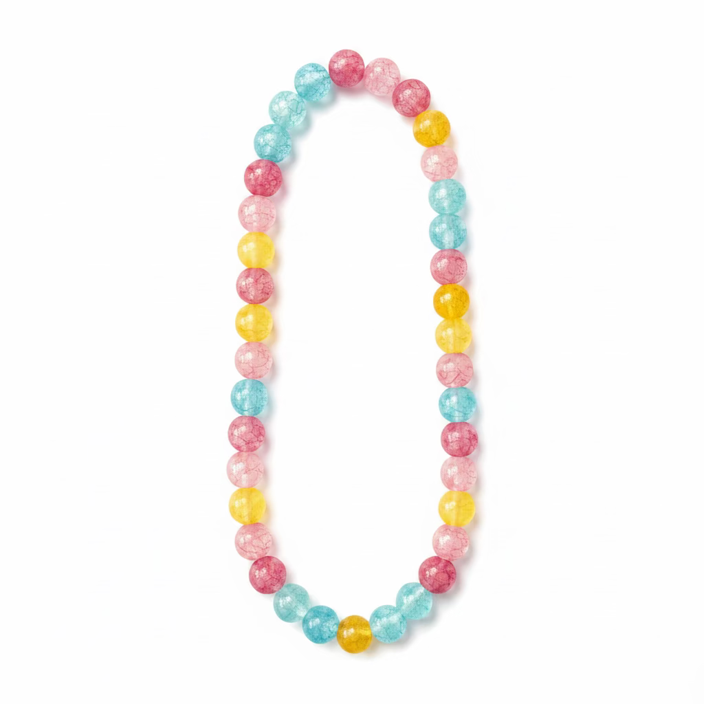 Glass bead necklace