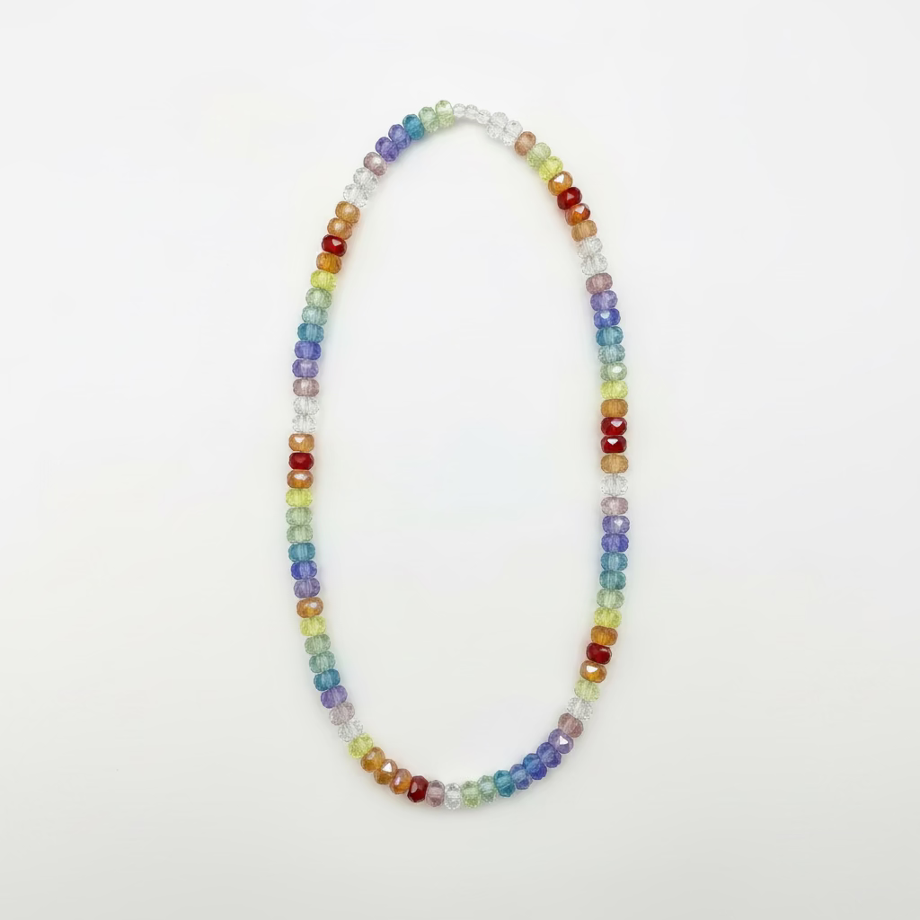 Glass bead necklace